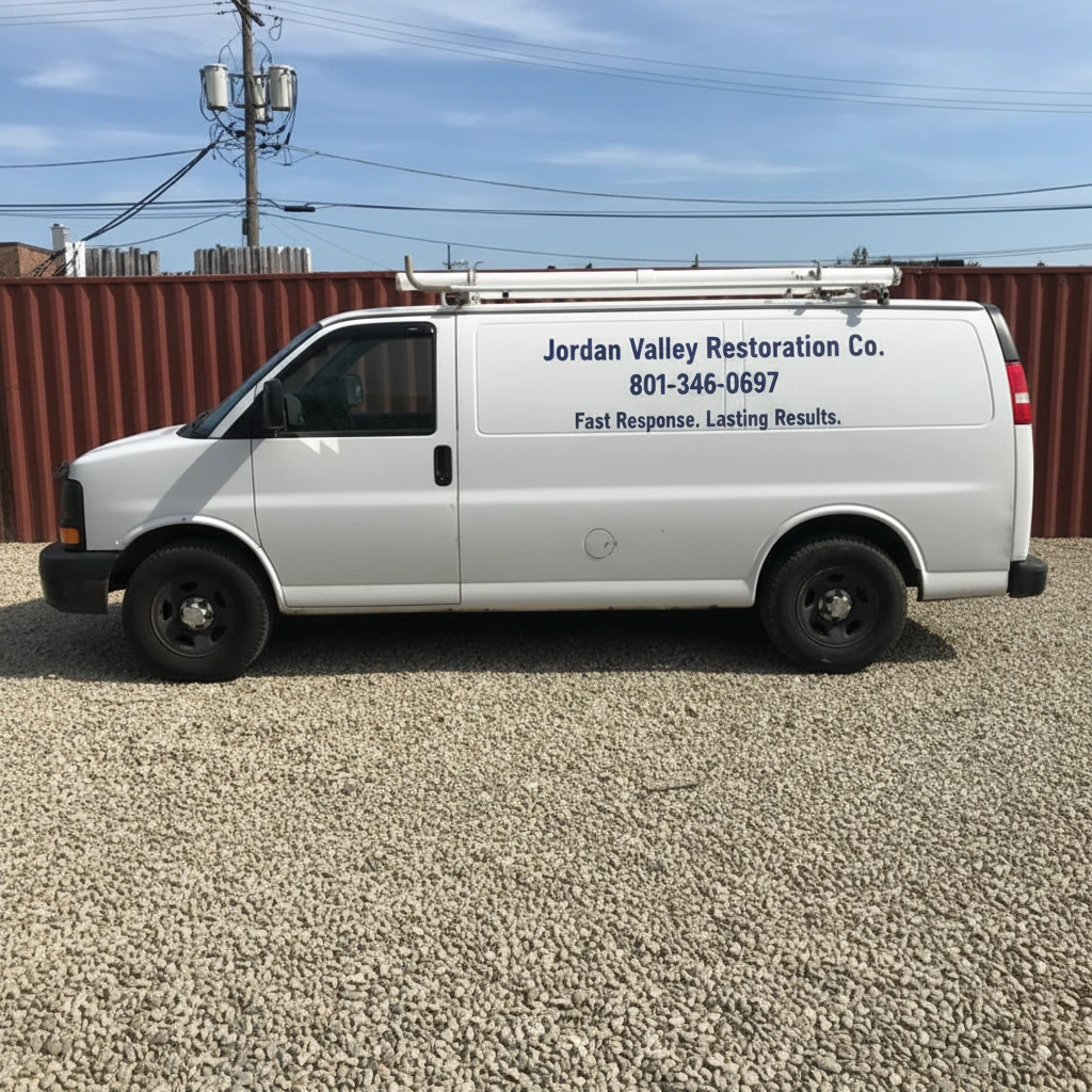 Jordan Valley Restoration Co service vehicle ready for emergency response